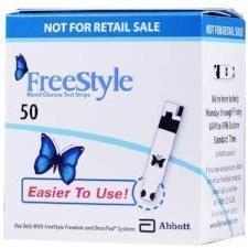 freestyle 50 glucose strips